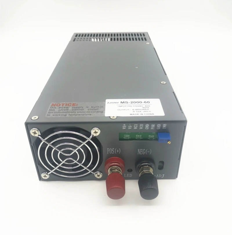 1500W 2000w Switching Power Supply  AC to DC 0-12v 24v 36v 48v 60v 72v 8 72V 80v 90v 110v 220v voltage current adjustable