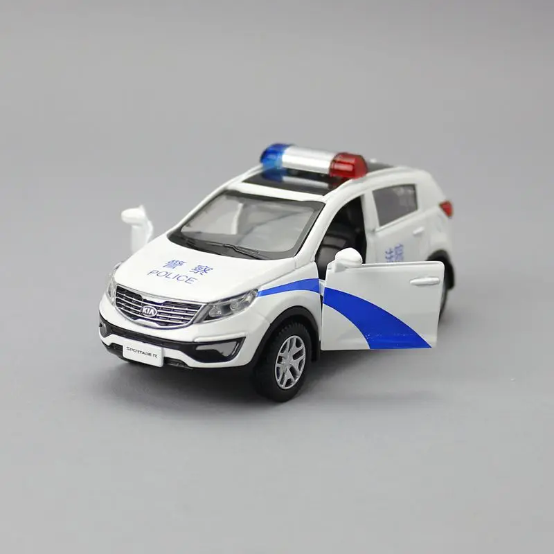 Откидной автомобиль в масштабе 1:39 для KIA Sportage R полицейский литый под давлением