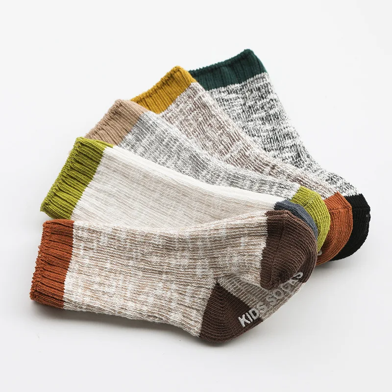 Детские хлопковые носки 1 пара противоскользящие для девочек 2 8 лет модные
