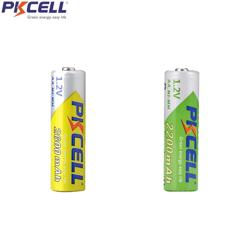 8Pcs/2cards PKCELL AA 1.2V NIMH 2600mah Rechargeable Battery And 2200mah LSD For Camera | Электроника