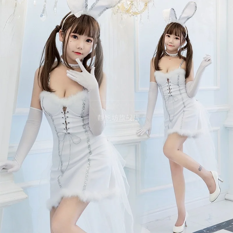 Женский костюм для косплея сексуальный Банни девочек танцев Хэллоуина вечерние