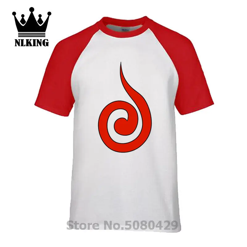 Новый Забавный Наруто Логотип Akatsuki Топ тройник Pattern шаблон футболка футболки с