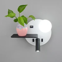 led indoor wall lamp home interior reading light hotel heaboard led light wall usb lighting modern wall sconce switch luminaire
