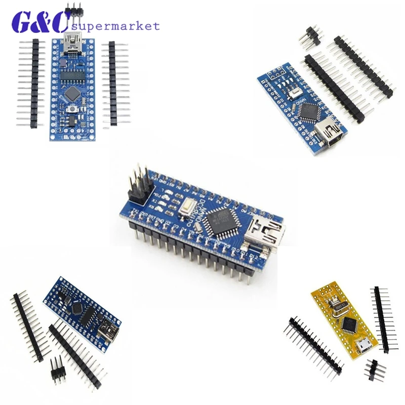 Макетная плата Nano V3.0 ATmega168/328 P CH340G/5 В 16 м микроконтроллер для arduino ATF DIY Электроника