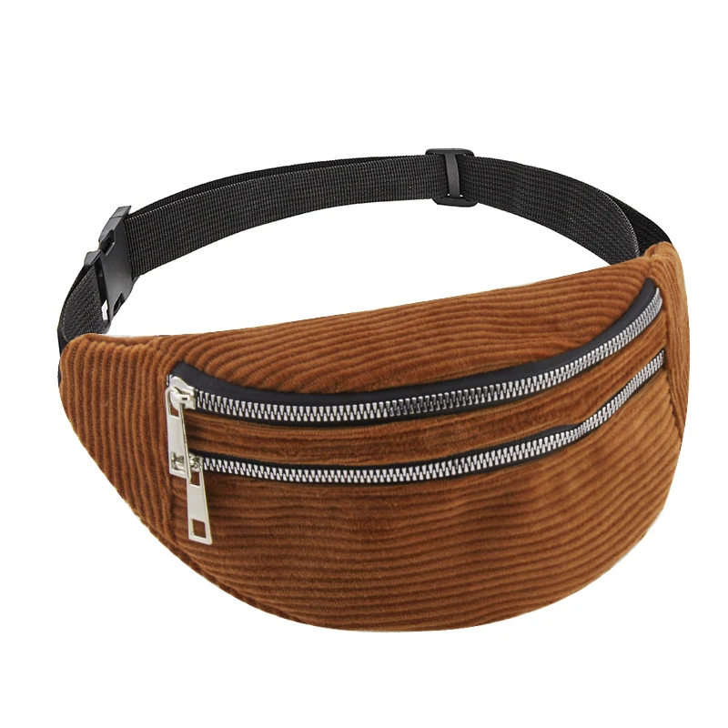

Waist Belt Bag for women Ladies Designer shoulder bag Pack new Fashion Money Bags Bum Belt Bags Women Corduroy Waist pack
