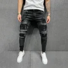 Джинсы мужские модные в Корейском стиле, винтажные прямые брюки, уличная одежда в стиле хип-хоп, брюки-султанки в стиле Харадзюку, мужские брюки-багги 2021, 2021