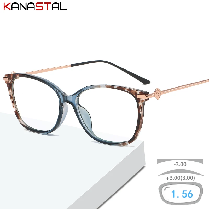 

Women Blue Light Blocking Glasses Men Eyeglasses Frames TR Metal CR39Lens Prescription Eyewear Myopia Hyperopia Reading Glasses