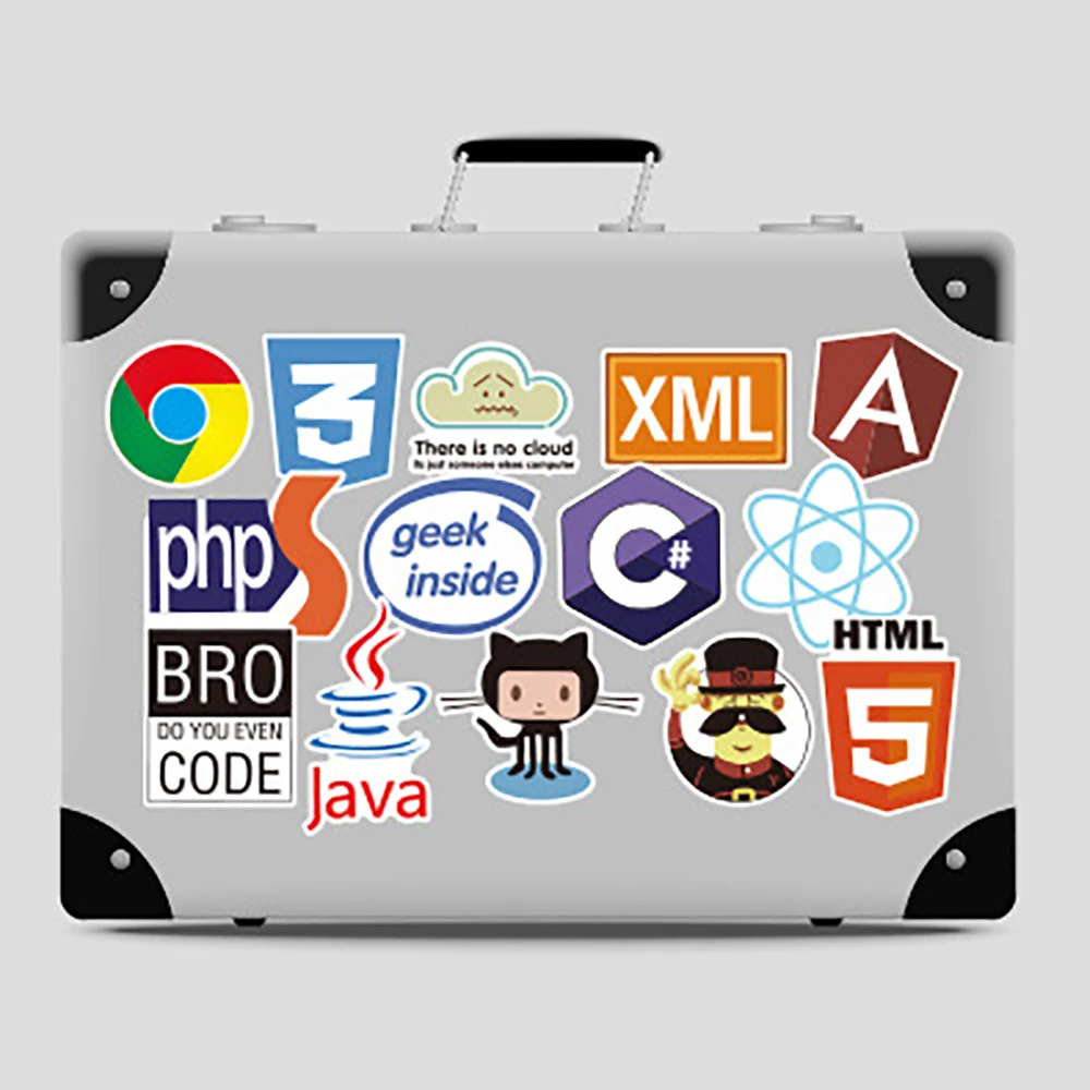 10/30/50PCSJAVA Programmer Software Programming Language Sticker Notebook Suitcase Wholesale |