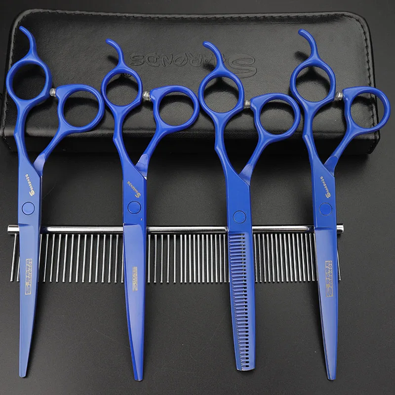 Ножницы 7 дюймов для ухода за домашними животными тонкие гибкие ножницы подходит