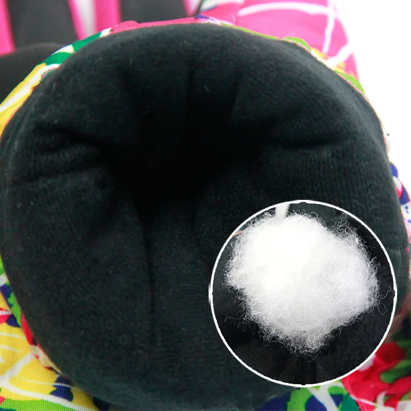 Зимние толстые лыжные перчатки для девочек и мальчиков водонепроницаемые теплые