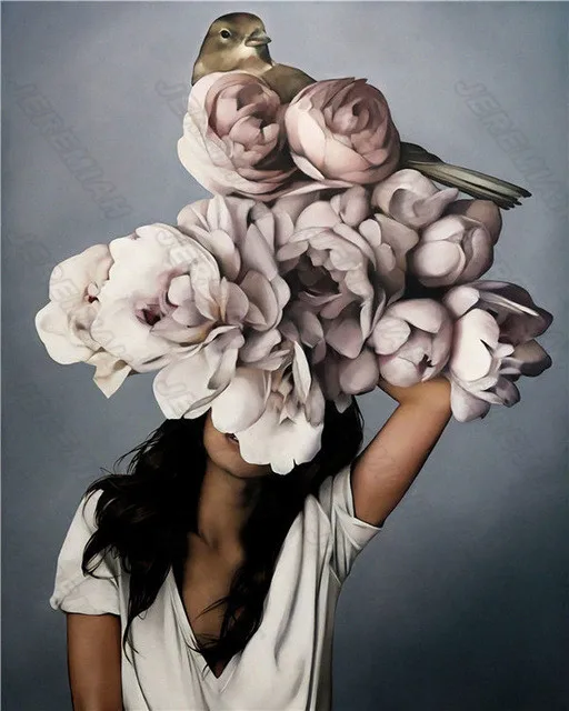 

Sexy Beauty Skirt Flower Character Poster Nordic Style Wall Art Canvas Print Painting Modern Children Bedroom Decoration