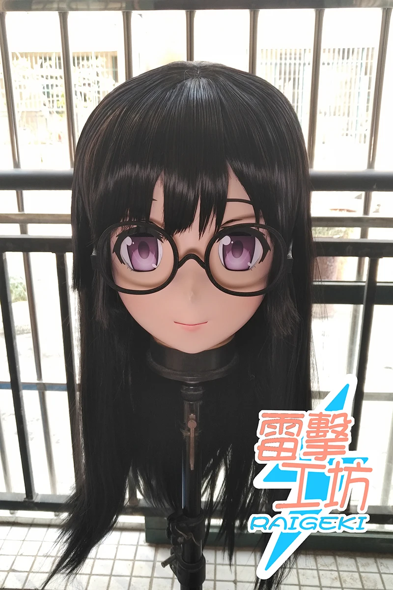 

(RAIGEKI MAKS 10) Resin 3/4 Head Female/Girl Kigurumi Anime Cosplay Masks Crossdress Japan Role Lolita Crossdresser DOLL BJD Cos