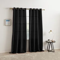 Solid Color Curtains Children's Bedroom Matte Curtain for Living Room Luxury Heat Insulation in the Sunscreen Shading Blackout