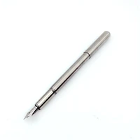 outdoors writing tools edc silver color pocket pen titanium pen