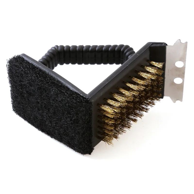 Для чистки Гриля и барбекю многофункциональный 3 в 1 Прочный для щетка