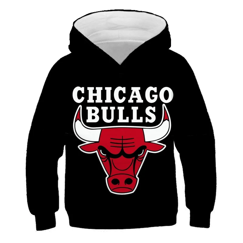 

3D Print Basketball Teams Boys Hoodies Coats Spring Autumn Outerwear Kids Sweatshirt Clothes Children Long Sleeve Pullover Tops