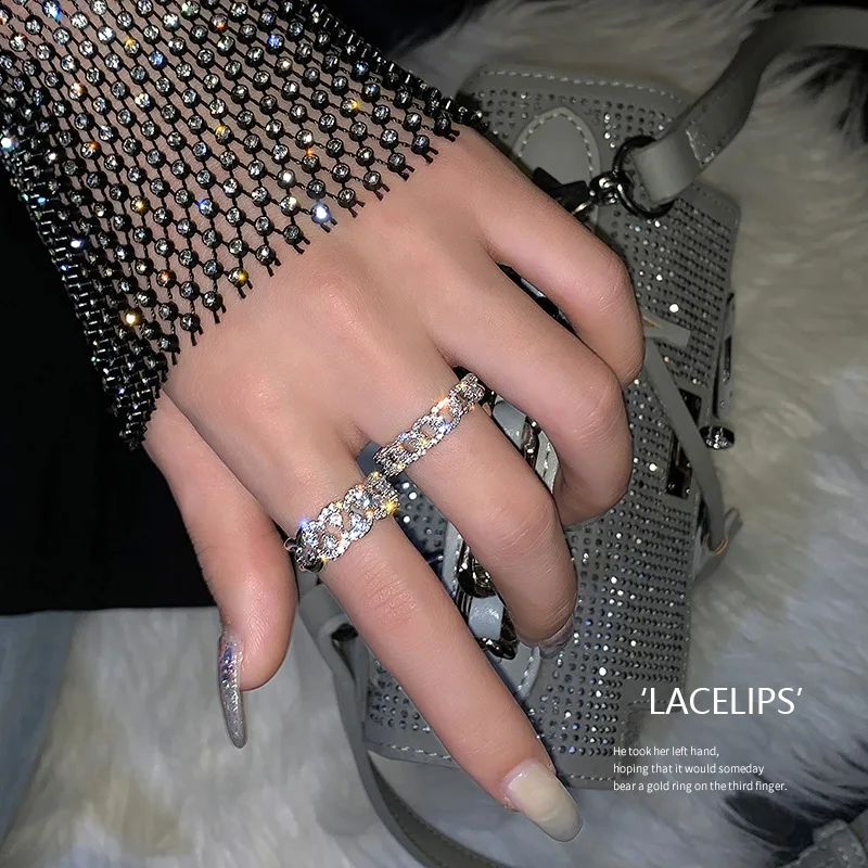 Фото Новые модные темпераментные роскошные кольца для пожилых женщин Открытые