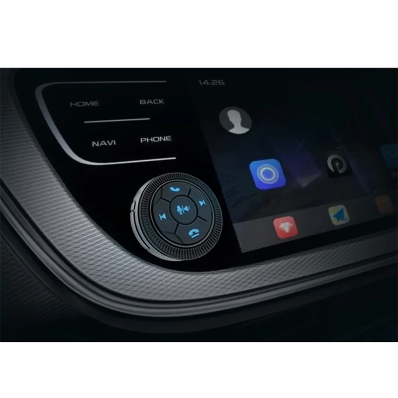 Черный Автомобильный контроллер рулевого колеса беспроводной кнопки