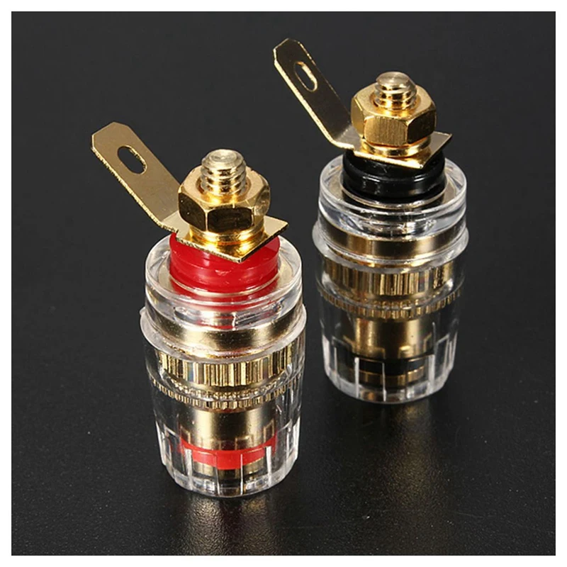 4 шт. усилитель спикер терминал связывания пост мм разъем типа &quotбанан&quot и 4x