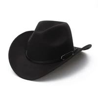 gemvie 2021 hot sale fedora autumn hats for men women cotton stylish sun hat outdoor classical unisex cowboy hat wide brim