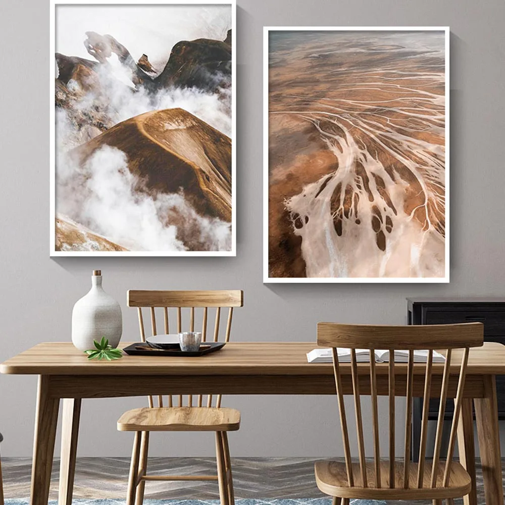 

Nordic Posters And Prints Autumn Stone Desert Beach Mountain Wall Art Canvas Painting Wall Pictures For Living Room Home Decor