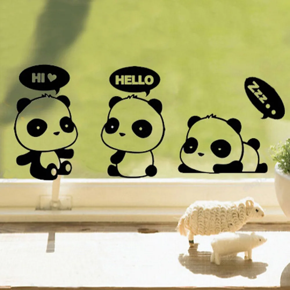 Милые Мультяшные животные стикеры на настенный выключатель виниловые обои для