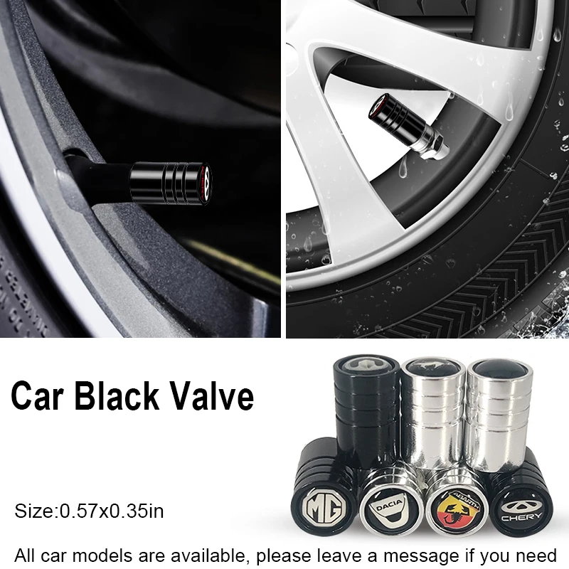 

4pcs Car Wheel Tire Valve Covers Case Dustproof Cap for Dacias Duster 2021 Logan 2 2020 Dokker Sandero Stepway 2 Car Accessories