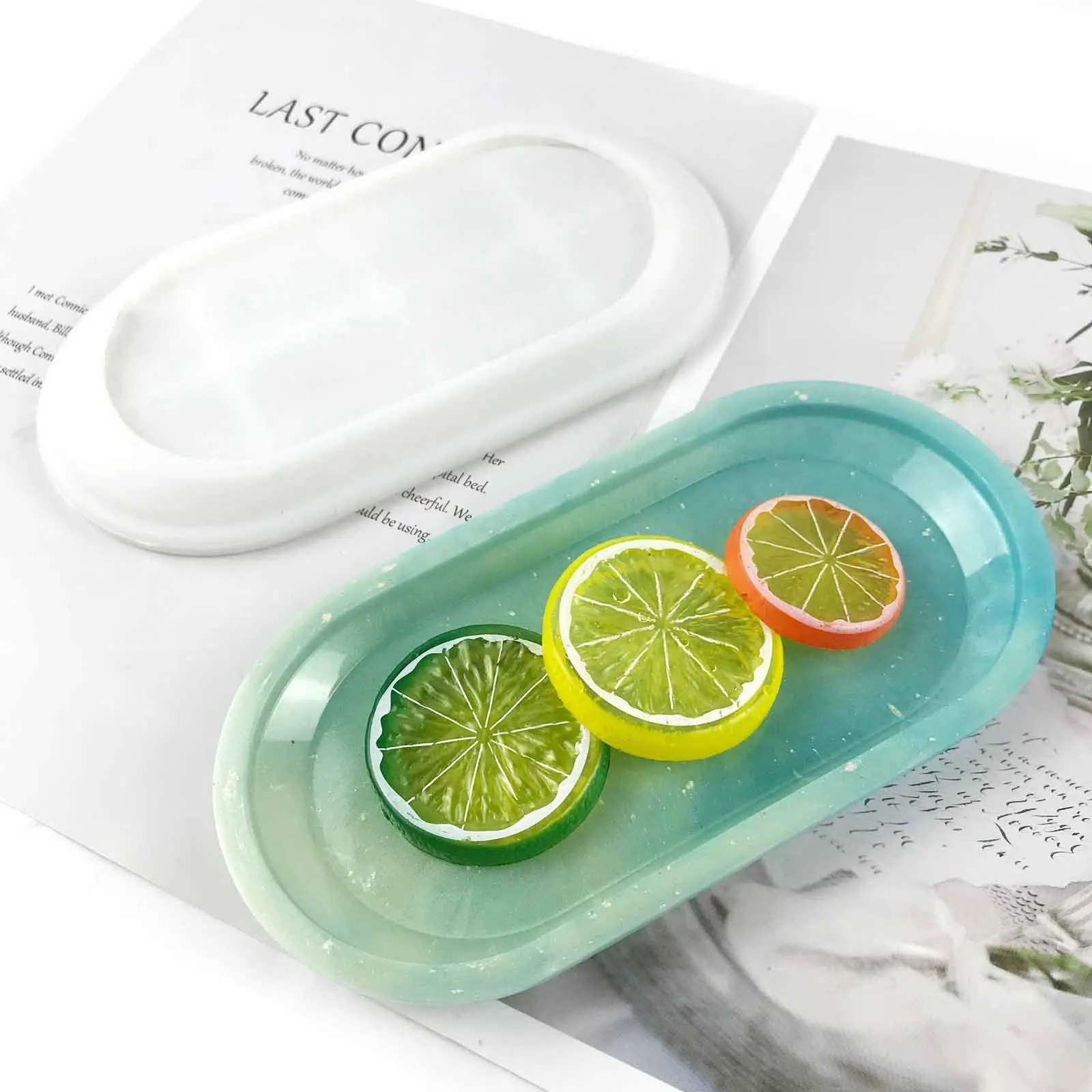 

Овальный поднос «сделай сам», зеркальная тарелка, литье силиконовой формы, поделки, органайзер для ювелирных изделий, держатель, инструмент...