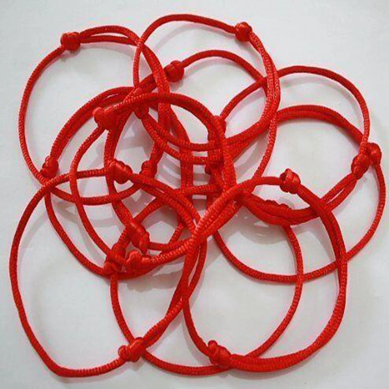 Браслет приносящий удачу! 12 шт KABBALAH ручной работы удачный красный и черный