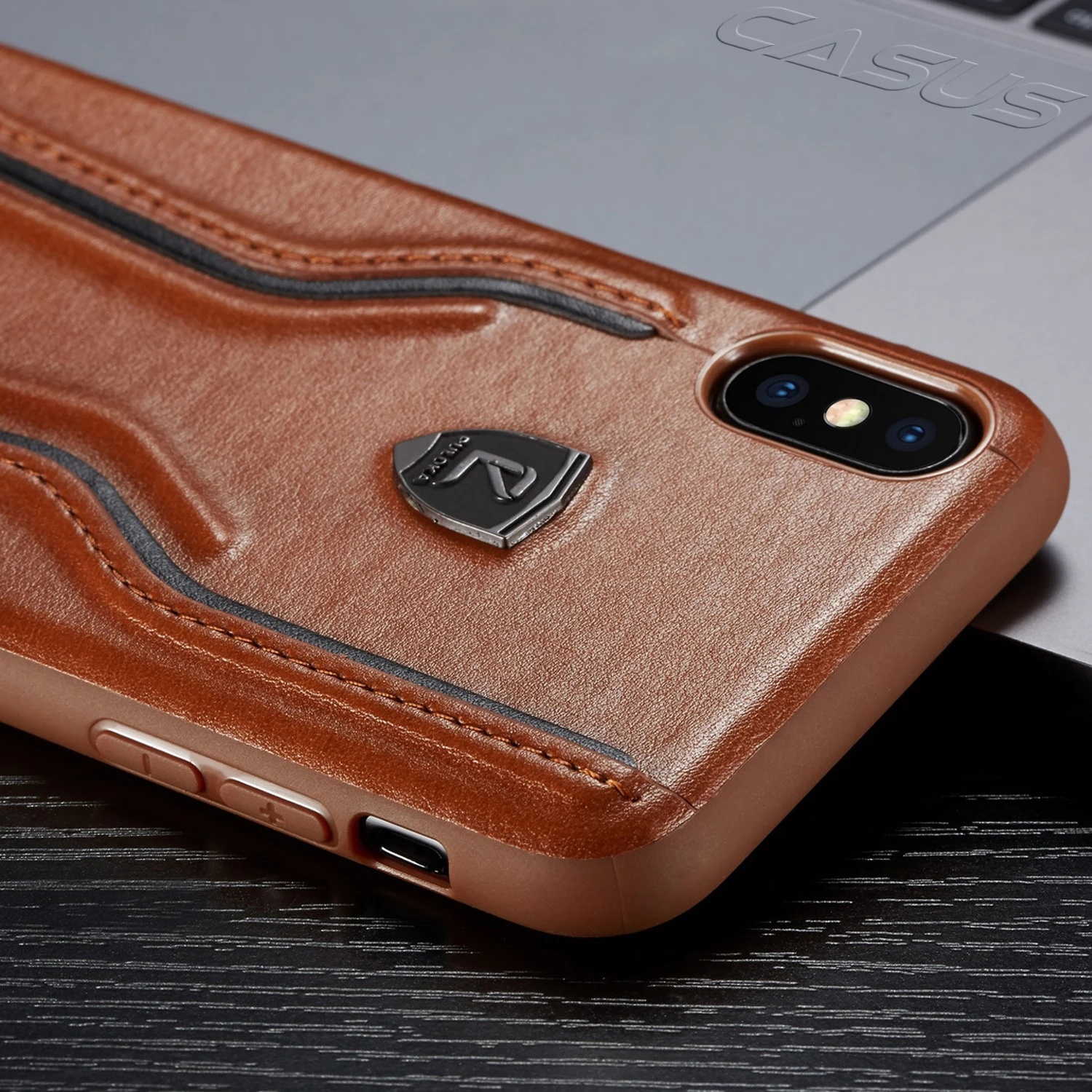 Роскошный кожаный тонкий жесткий чехол для iPhone XR XS MAX ударопрочный X 8 7 6 Plus