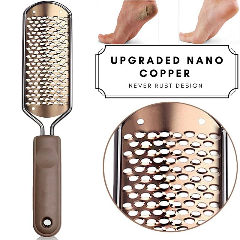 

Pedicure Foot File Callus Remover Large Foot Rasp Colossal Foot Scrubber Stainless Steel Callus File for Wet Dry Feet JD
