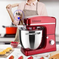 10l 2200w mute planetary electric stand mixer automatic cream dough food blender whisk kitchen food mixing machine hook beater