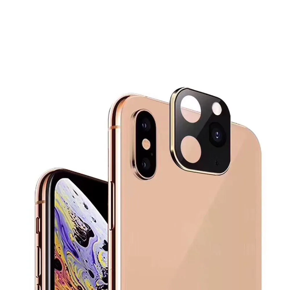 Алюминиевый сплав наклейка на Рассеиватель камеры для IPhone X Seconds Защитная пленка