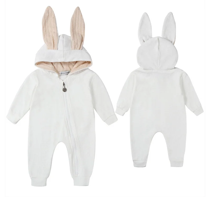 Детский комбинезон с капюшоном хлопковый в стиле кролика демисезонный 2020|baby