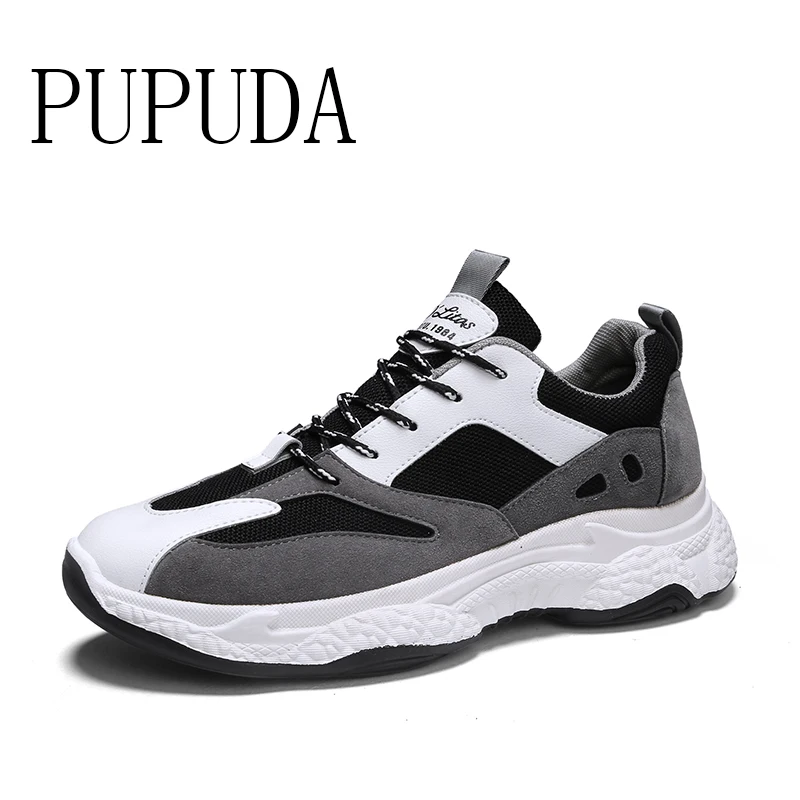 

PUPUDA sneakers men spring new fashion trend Basketball shoes outdoor casual running shoes men comfortable chunky sneakers