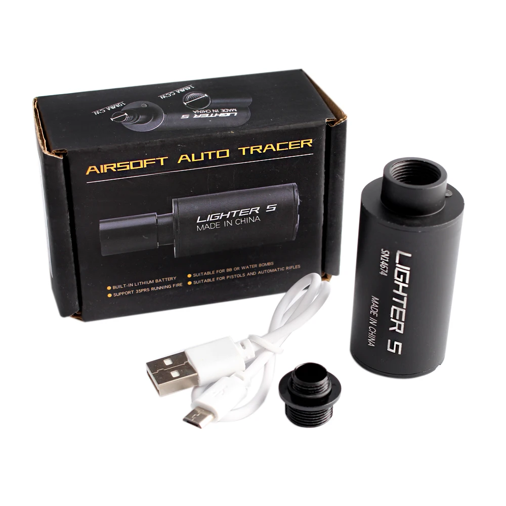 

MAGORUI Tactics Airsoft Auto Tracer 14mm CCW/10mm CW for Rifle Pistol Shooting Tactical Lighter S Tracer