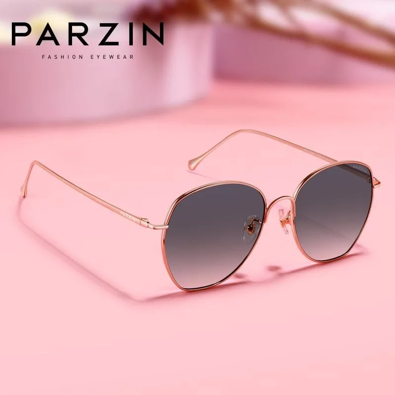 Женские солнцезащитные очки PARZIN в оправе из сплава большого размера для женщин