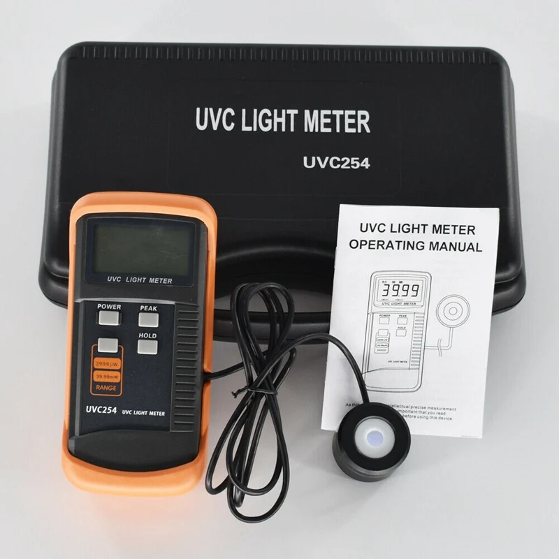 Новинка 2020 светильник UVC Измеритель ультрафиолетового излучения UVC254 измерение