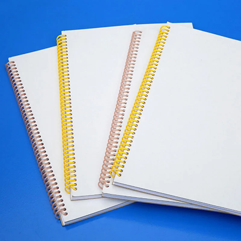 

5 Pcs Spiral Binder Ring Flexible Single Coil Loose-Leaf Plastic Binding Clips For Calendar Notebook School Office Supplies