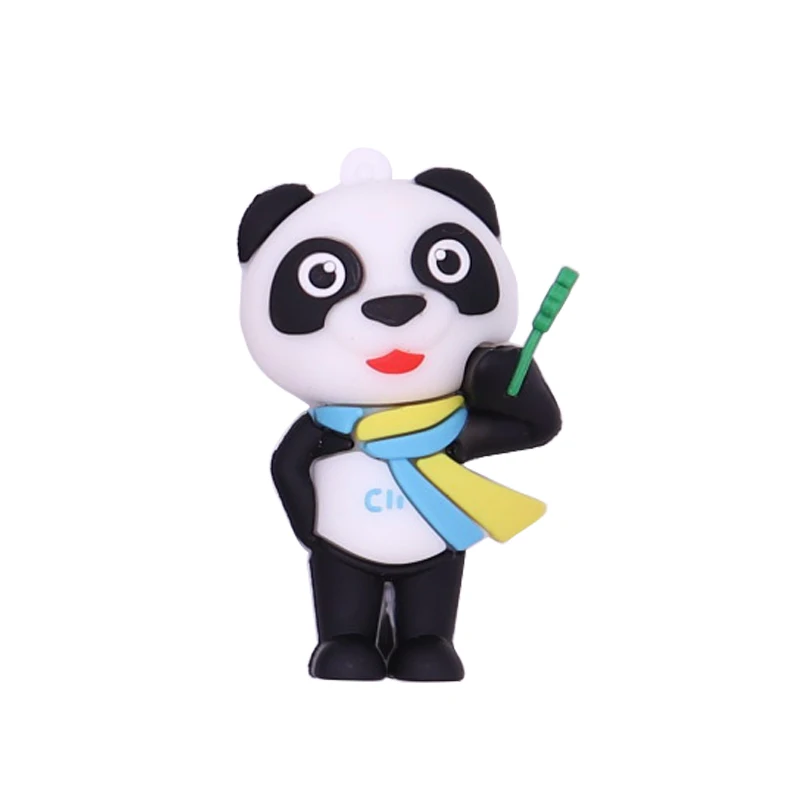USB флеш-накопитель usb флешки 128 ГБ USB флэш-накопитель 4 ГБ 8 ГБ 16 ГБ оперативной памяти, 32 Гб встроенной памяти, с мультипликационным принтом «панда», «поросенок инновационный Флеш накопитель подарок cle usb2.0 - Цвет: Panda
