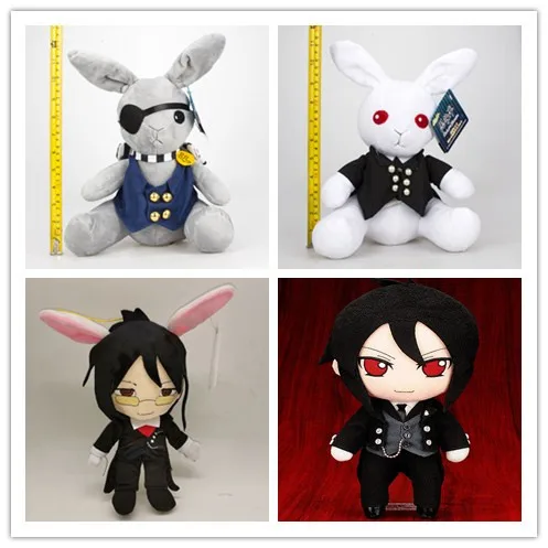 

Anime Kuroshitsuji Black Butler Plush Toy Cartoon Rabbit Animal Stuffed Soft Toy Dolls Christmas Birthday Gift For Kids