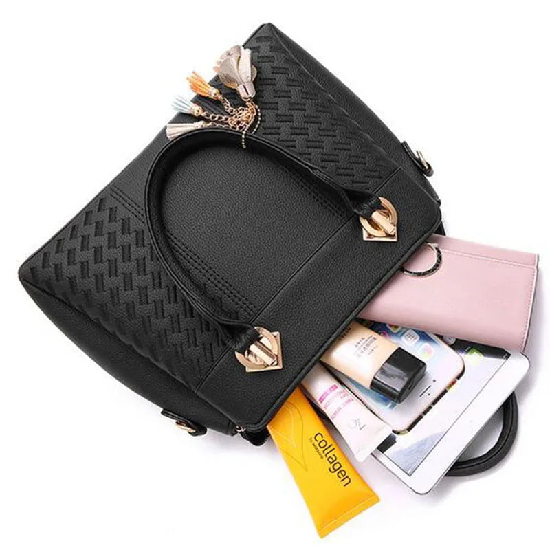 

Women Bag Tassel Pu Leather Big Shoulder Crossbody Bags For Women Retro Fashion Luxury Handbags Women Bags Designer