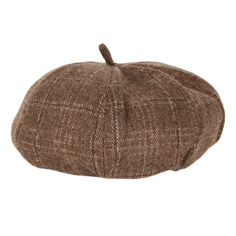 

Fashion Octagonal Cap Newsboy Beret Hat Spring Summer Autumn Hats Casual Hat for Women Handsome Plaid 6 Colors Cotton,polyester