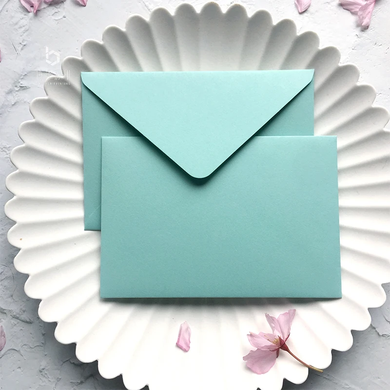 5 шт./упак. синие свадебные конверты марлевая бумага роскошные с окошком размер 105