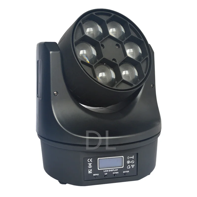 Мини световой прибор Bee Eye движущейся головы Mini LED Colorful Beam 6x12W RGBW 4in1 DMX 512 Световое оборудование сцены с хорошим эффектом для DJ Ночного клуба Вечеринки.
