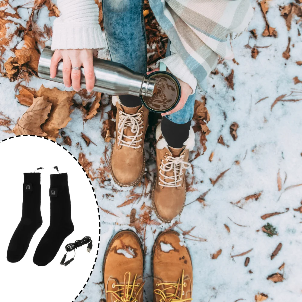 

1 Pair Intelligent Heating Sock Stylish Warm Sock Winter Sock (Battery)