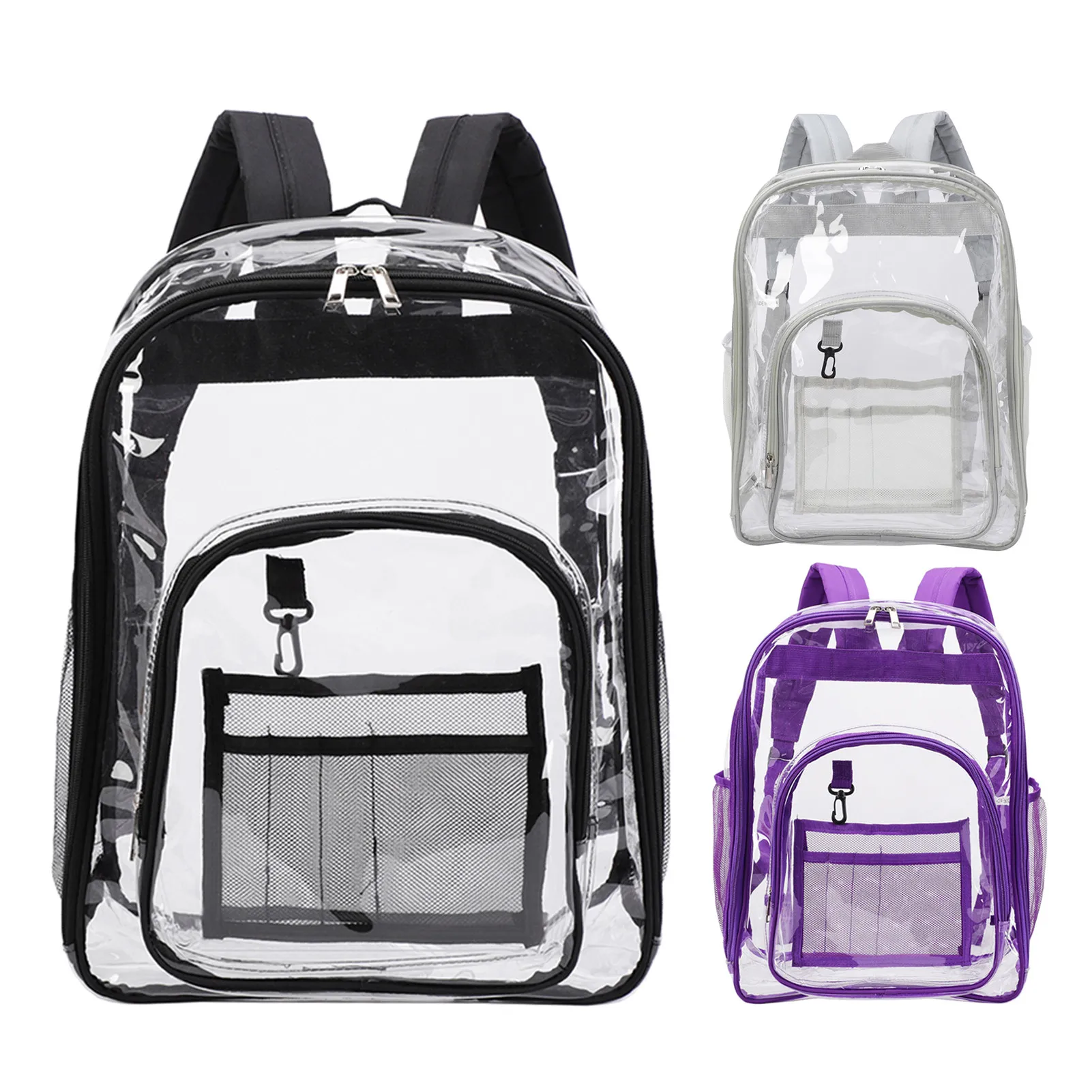 Рюкзак для мужчин и женщин, дорожная сумка для студентов и студентов школ, Модные прозрачные желейные сумки для книг для ноутбука