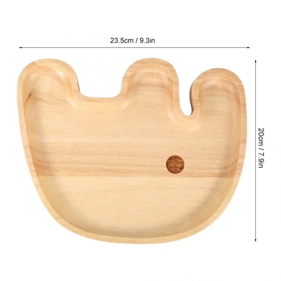 Деревянный поднос для сервировки деревянная детская тарелка разделенная