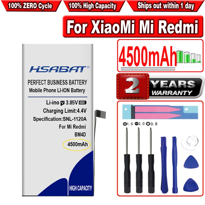 

Аккумулятор HSABAT BM4D 4500 мА · ч для XiaoMi Mi Redmi