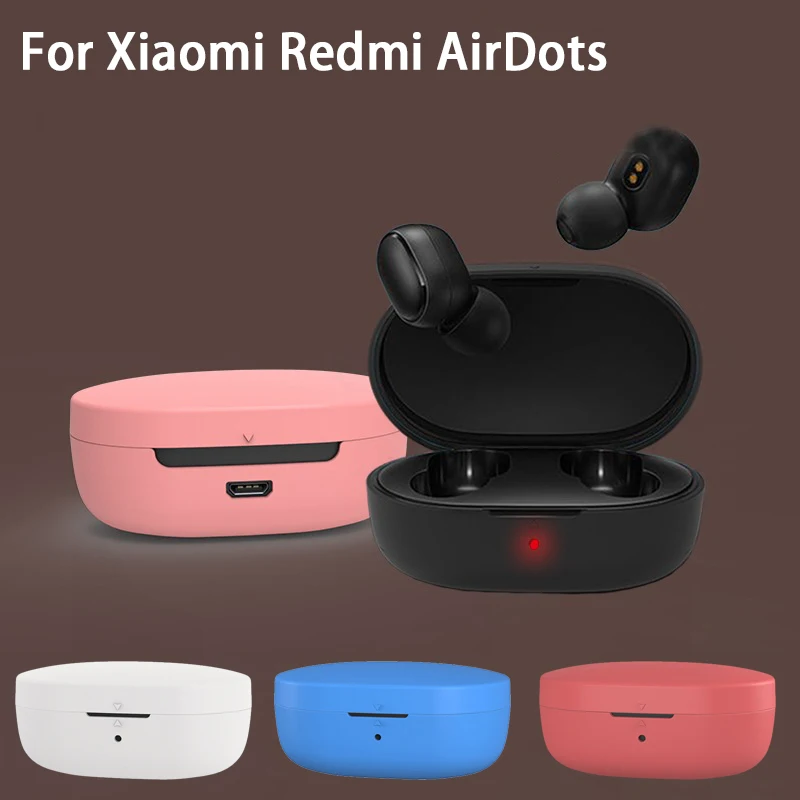 Силиконовый защитный чехол для наушников Xiaomi Redmi AirDots Bluetooth наушники беспроводная